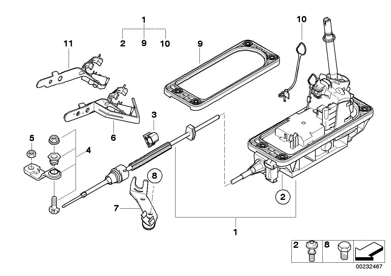 BMW Schaltung Steptronic R55 R56 R57 R58 R59 25167644236