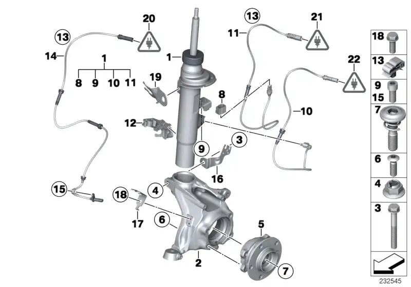 BMW Halter rechts 37146787740 - Bildposition 12