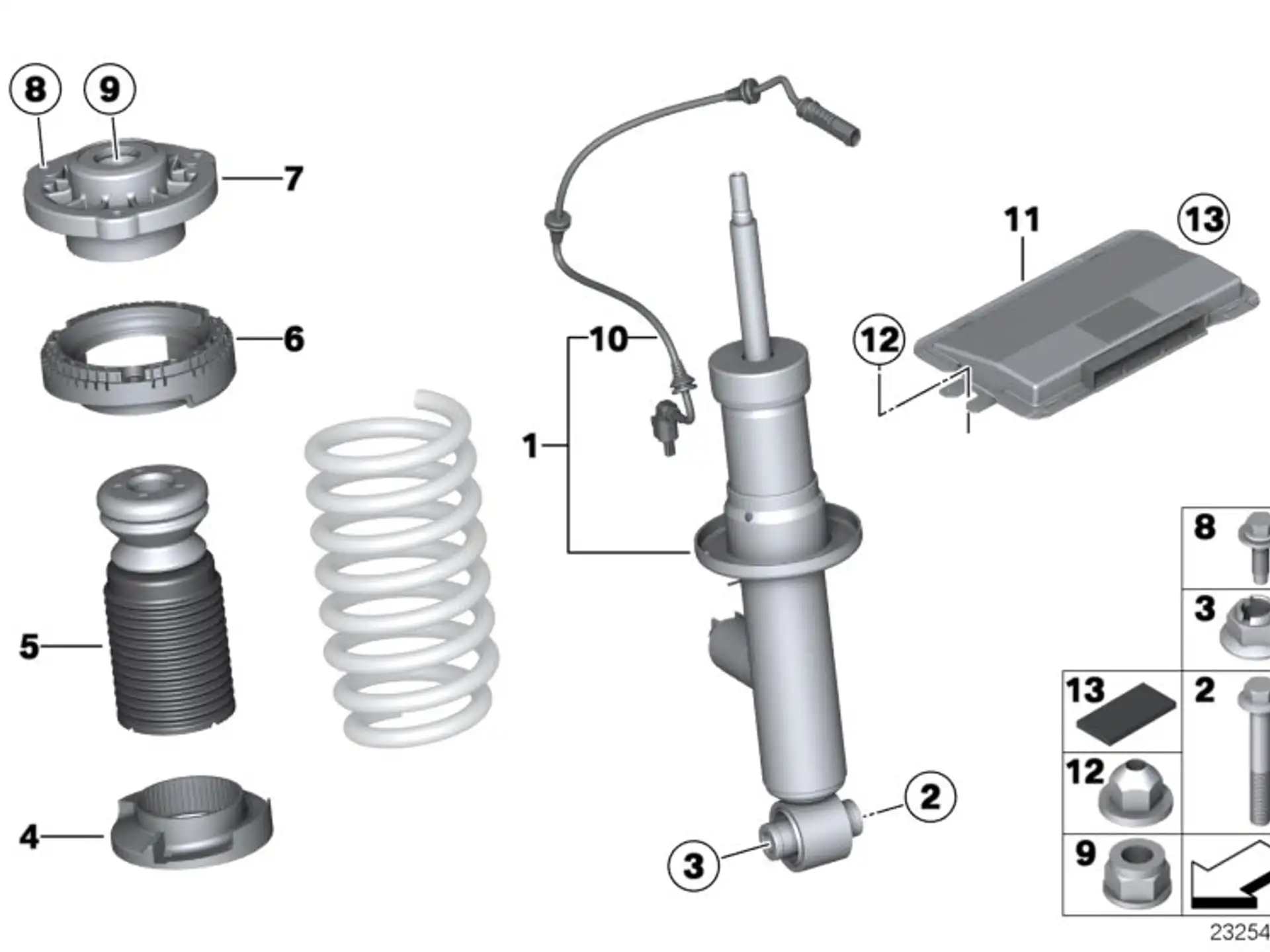 BMW Zusatzdämpfer hinten F25 F26 33536787189