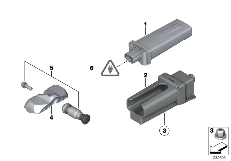 BMW Steuergerät RDC F25 F26 F82 36106881433
