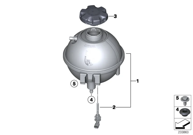 BMW Ausgleichsbehälter F25 F26 17138616418