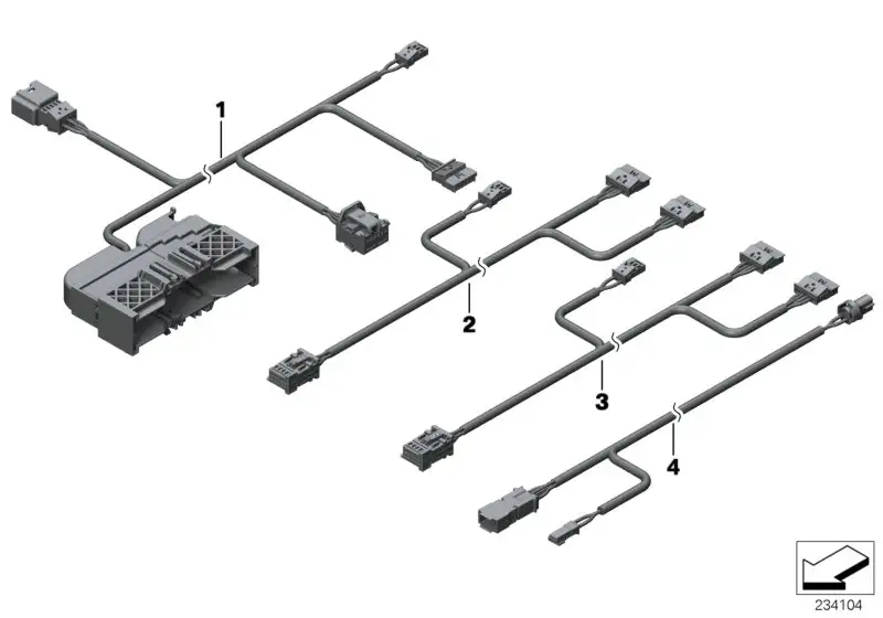 BMW Adapterleitung Lordose/LBV links F25 F26 61129336947