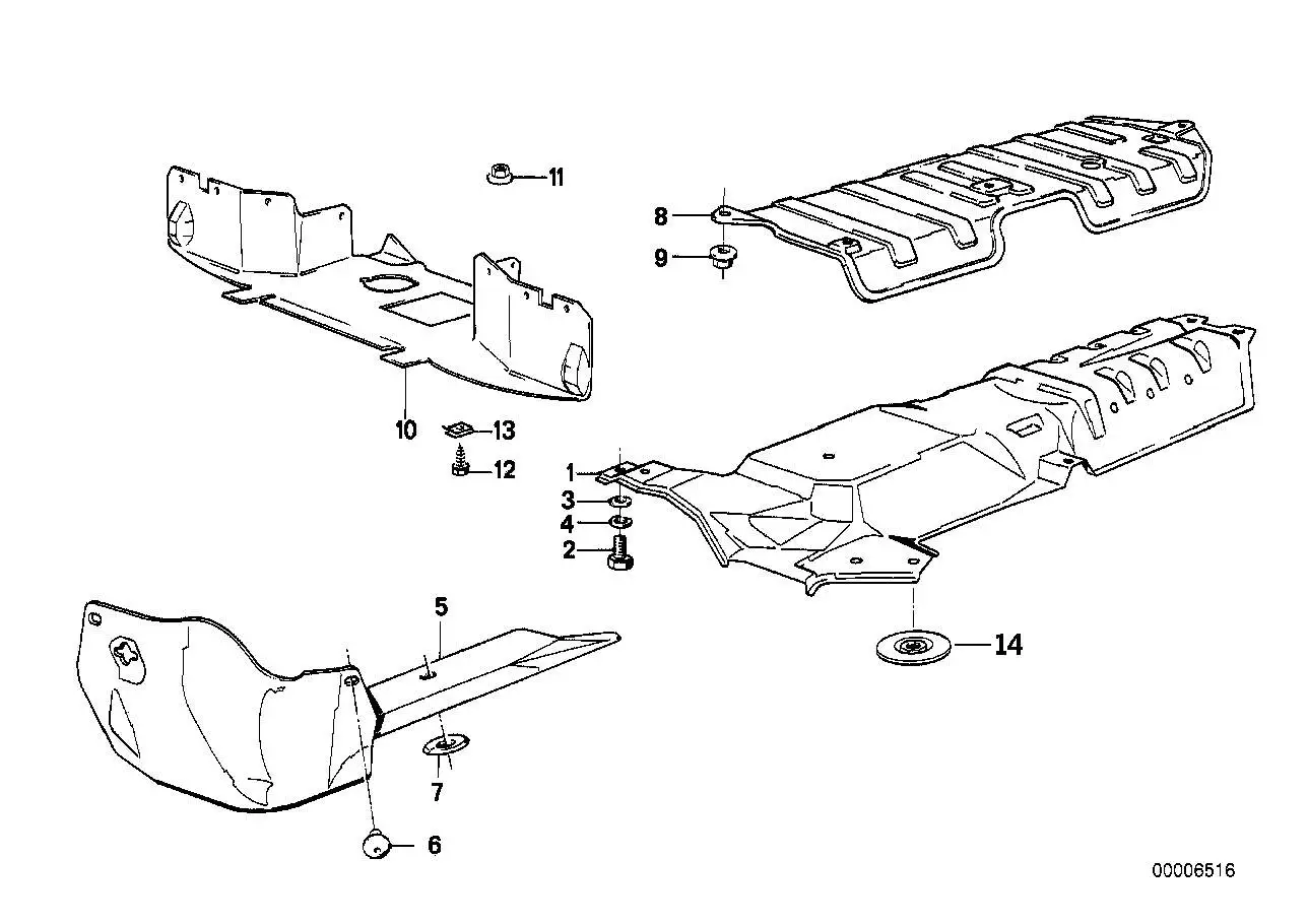 BMW Wärmeisolierung E30 51481913825