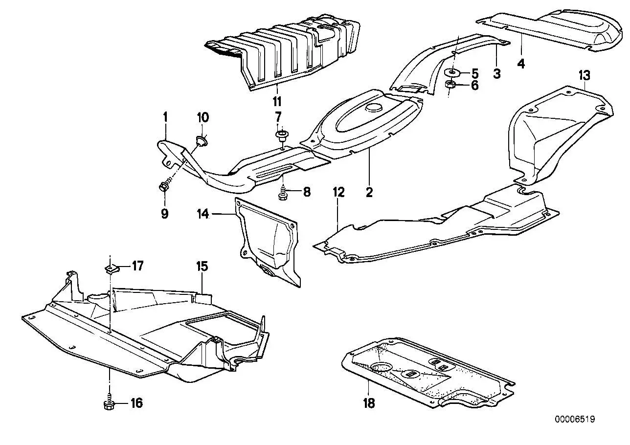 BMW Wärmeschutzblech E23 51481852852