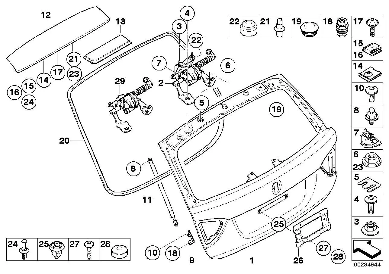BMW Anschlagpuffer E81 E84 E86 E87 E91 F31 51247161069 - Bildposi