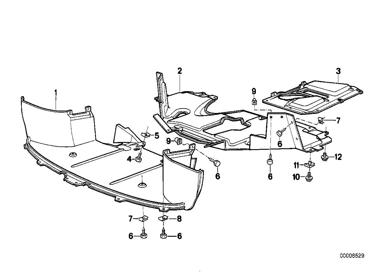 BMW Abschirmung Motorraum 51712290691 - Array