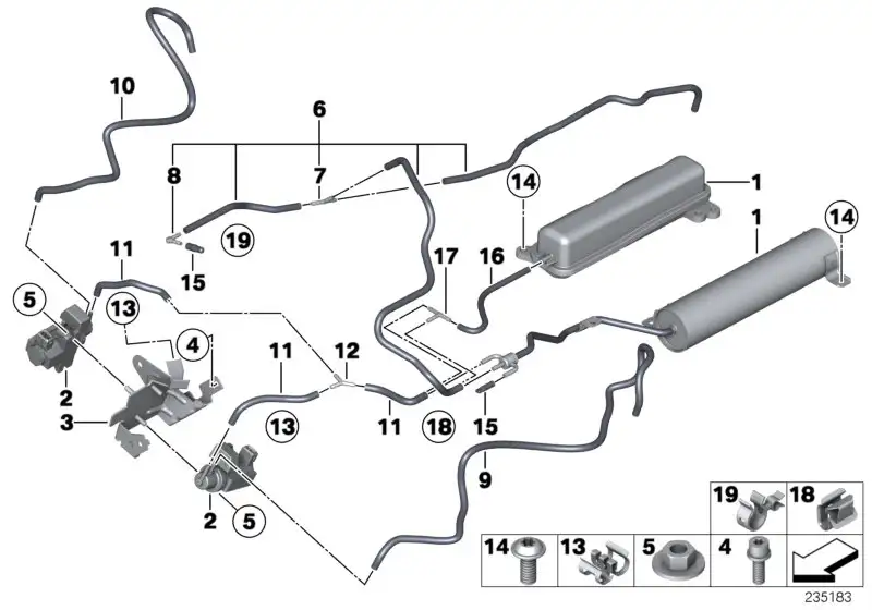 BMW Unterdruckleitung E70 E71 E72 F01 F02 F04 F06 F07 F10 F11 F12
