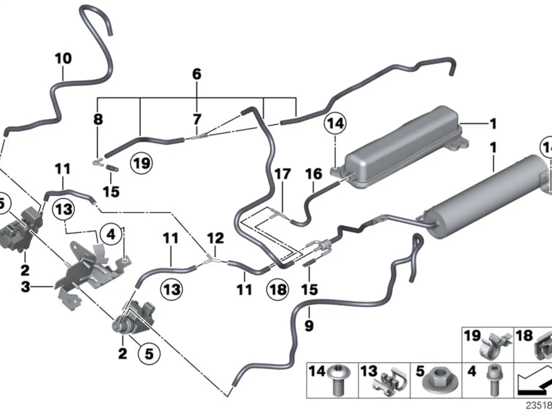 BMW Unterdruckleitung E70 E71 E72 F01 F02 F04 F06 F07 F10 F11 F12 F13 F15 F16 11657638730