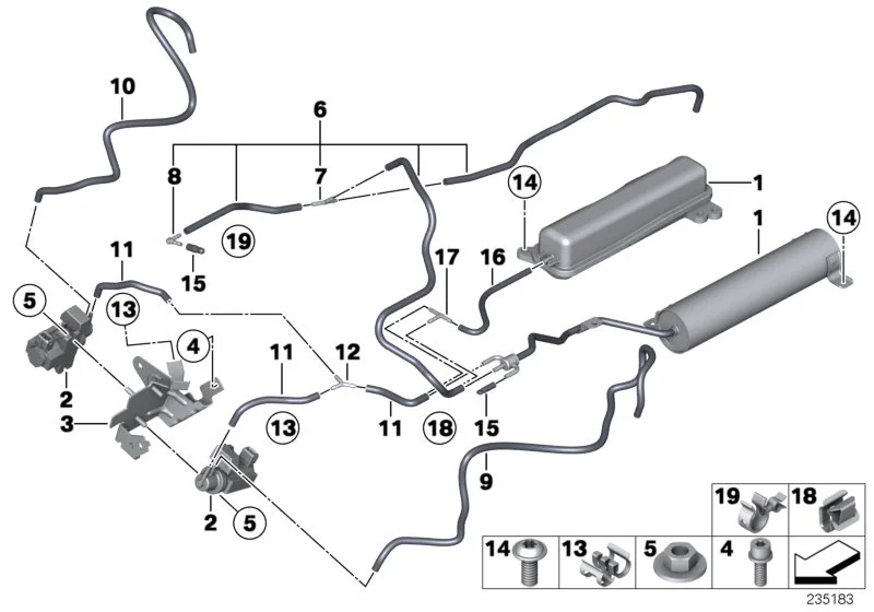 BMW Unterdruckleitung E70 E71 E72 F01 F02 F04 F06 F07 F10 F11 F12 F13 F15 F16 11657638729