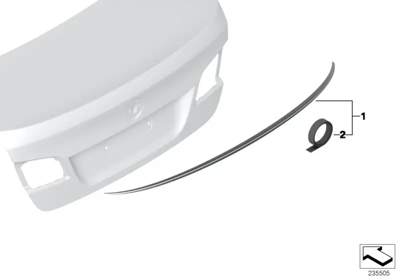 BMW Klebeband F10 51628049269 - 5er F10