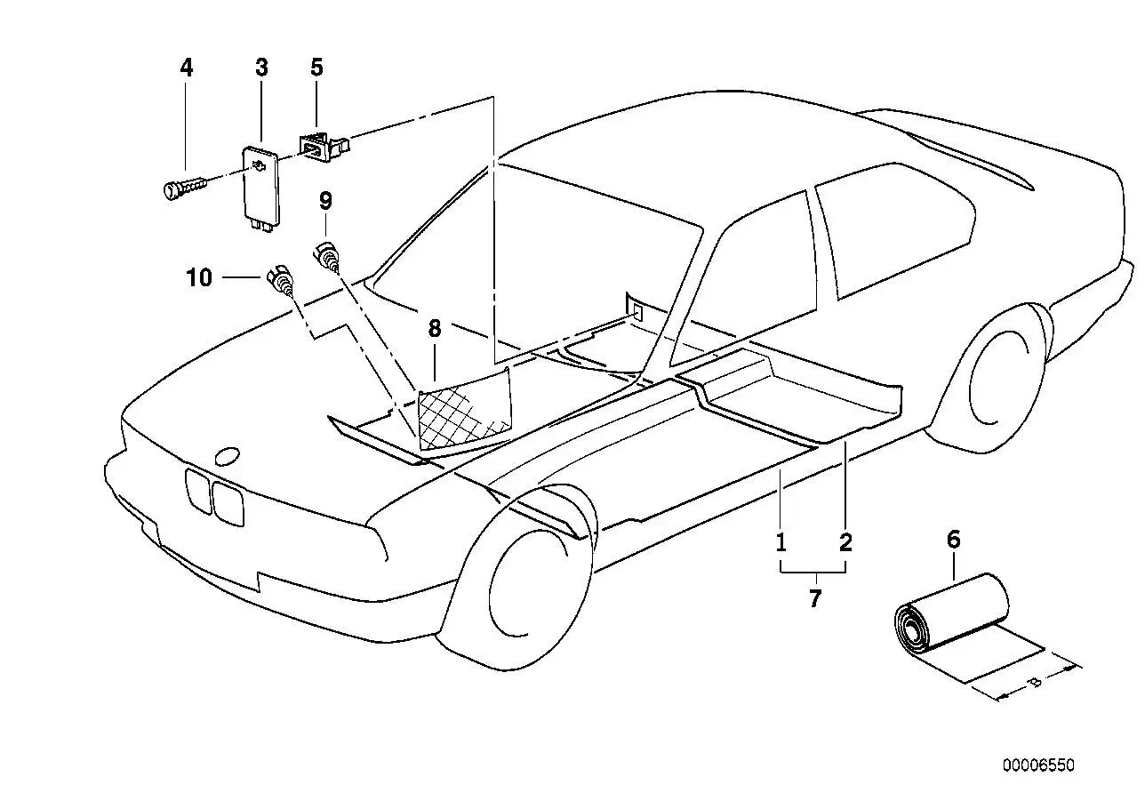 BMW Abdeckkappe E32 E34 51711975615 - Bildposition 03