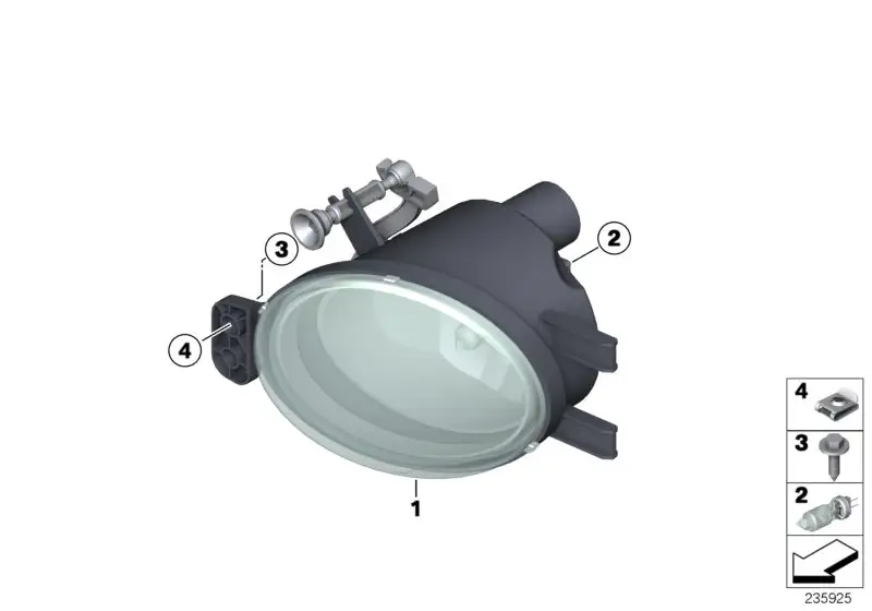 BMW Nebelscheinwerfer rechts E82 E88 63177273448