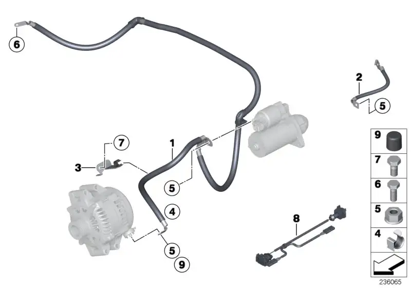 BMW Masseleitung E70 E71 12427565100