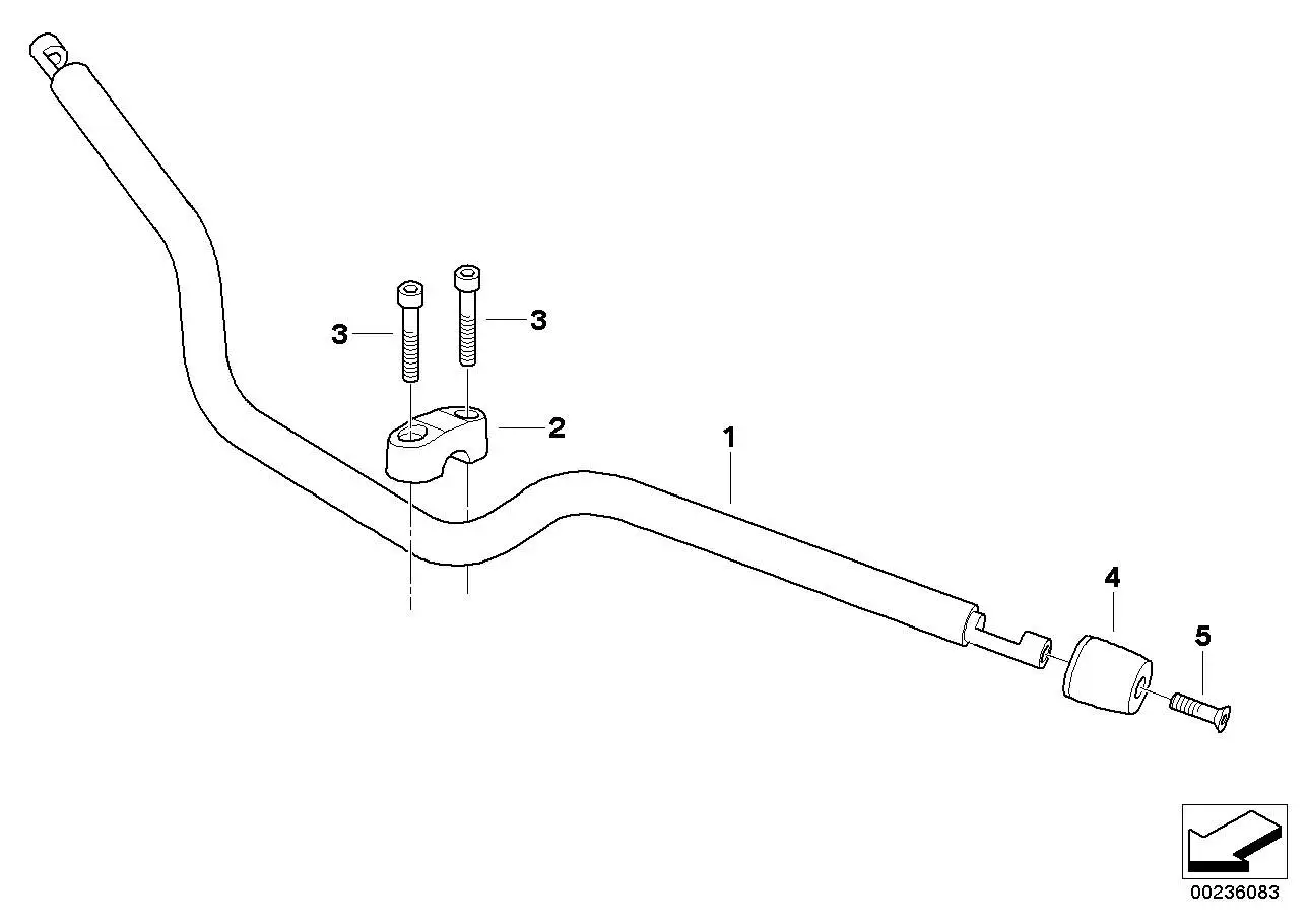 BMW Rohrlenker K27 32717705575