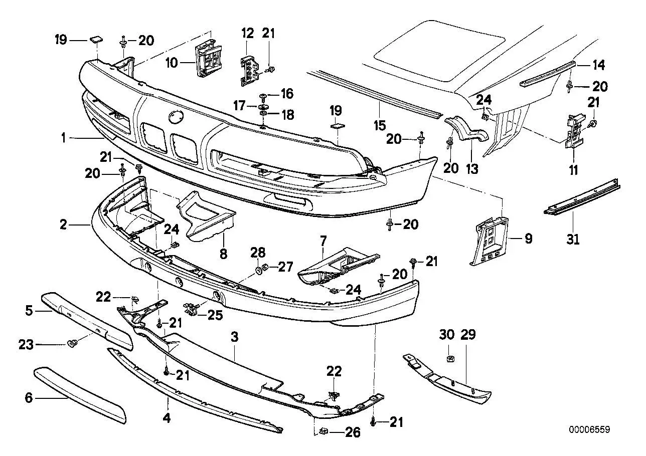 BMW Klammer E31 51118108168 - Bildposition 25