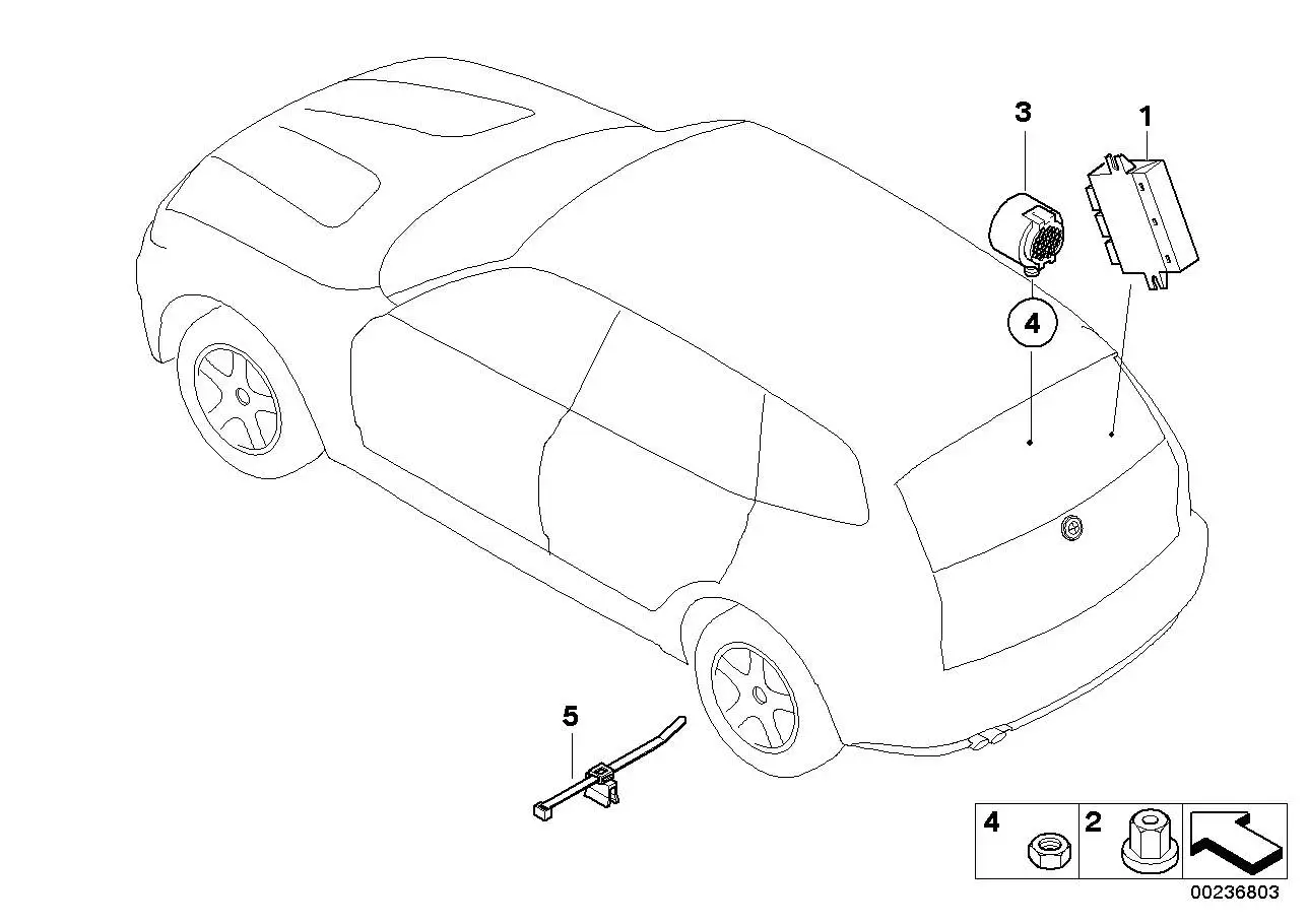 BMW Signalgeber PDC E53 E81 E82 E83 E87 E88 E90 E91 R50 R52 R53 R
