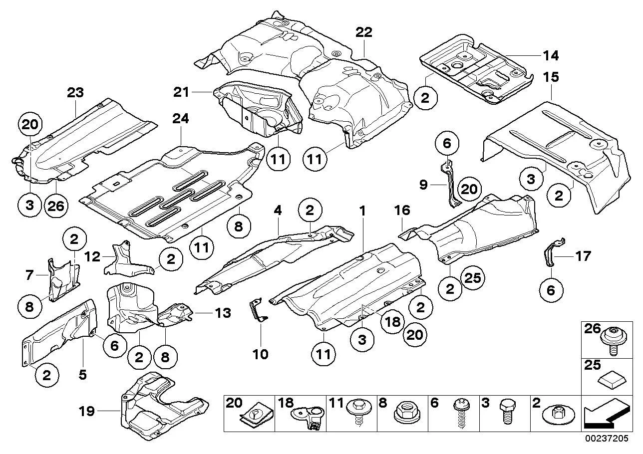 BMW Wärmeisolierung Tank E84 E90 E91 E92 E93 51717117372
