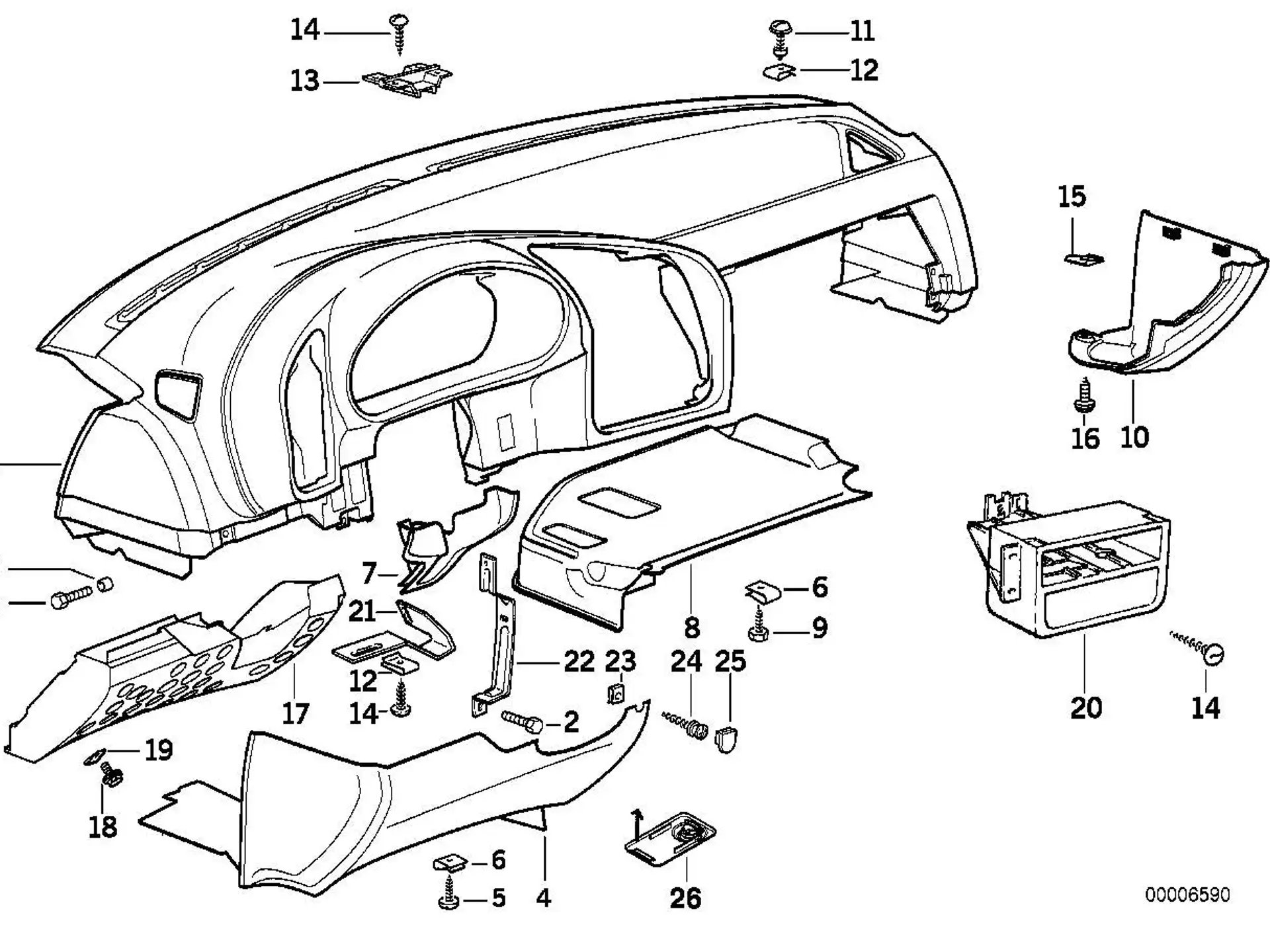 BMW Blechschraube E36 E39 51419174273
