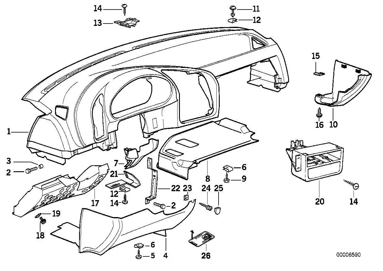 BMW Blechschraube E36 E39 51419174273 - Bildposition 24