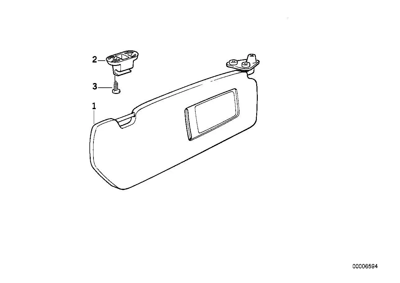 BMW Halter mit Kontakt E36 51168219048 - Bildposition 02