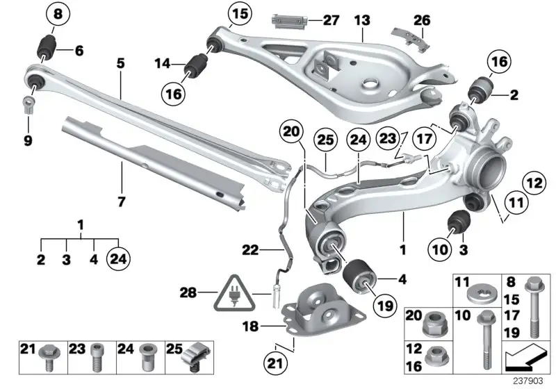 BMW Querlenker oben links E89 33326786707