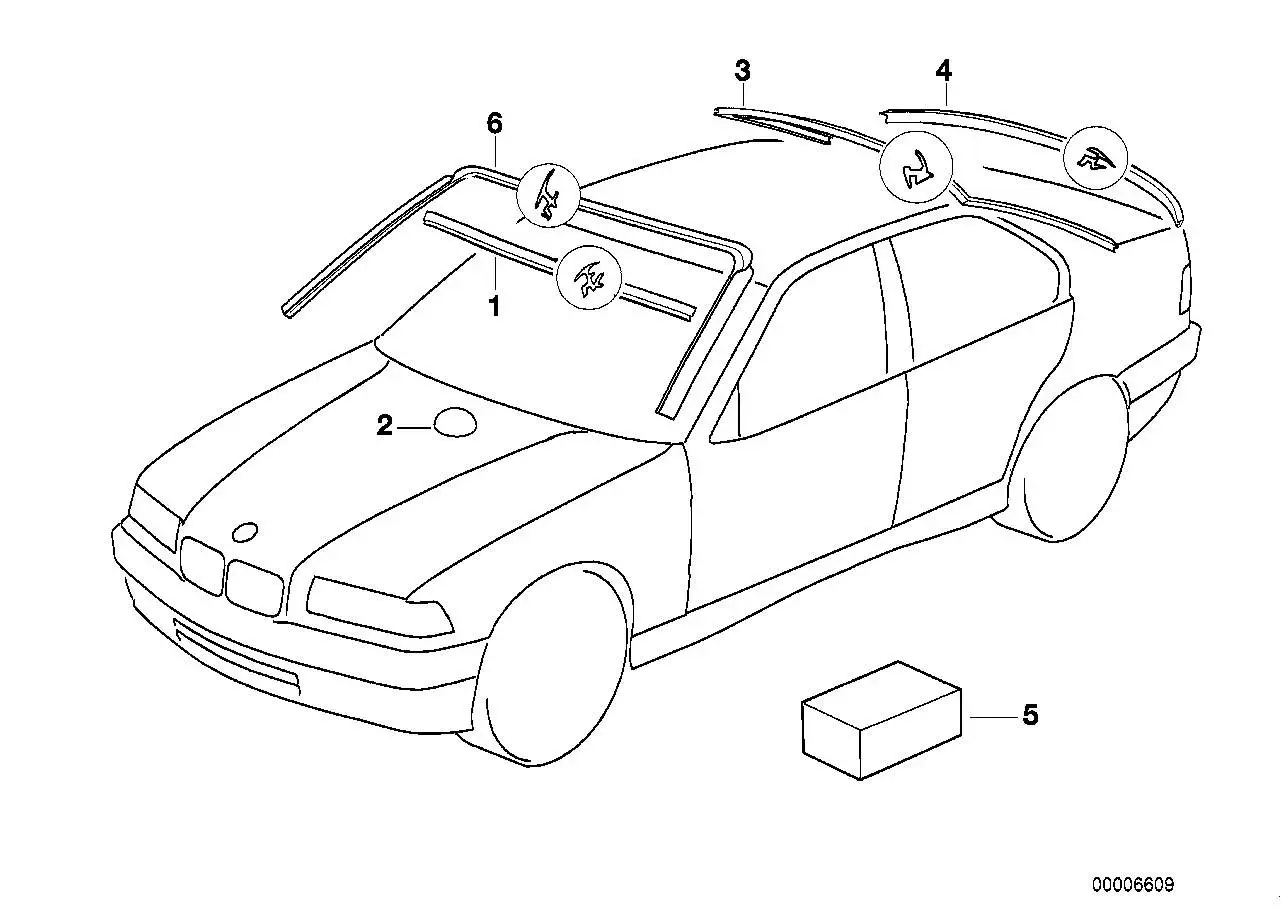 BMW Abdeckung E36 51311977277 - Z3 E36