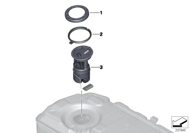 BMW Fördereinheit mit Filter R60 R61 16119810569