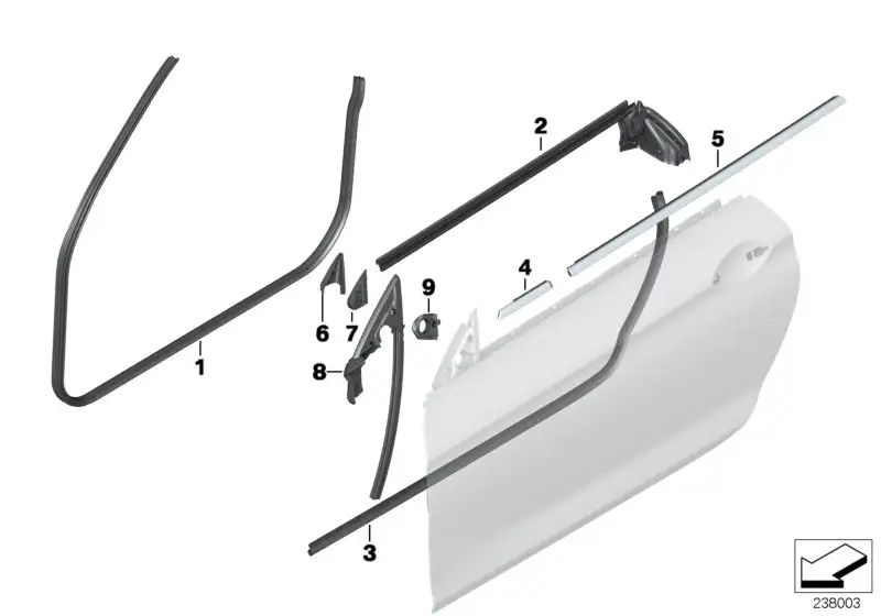 BMW Schachtabdeckung lang aussen links 51337221315 - Bildposition
