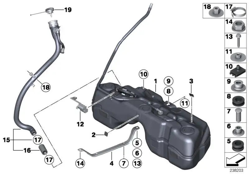 BMW Einfüllrohr Kunststoff F25 F26 16117216530