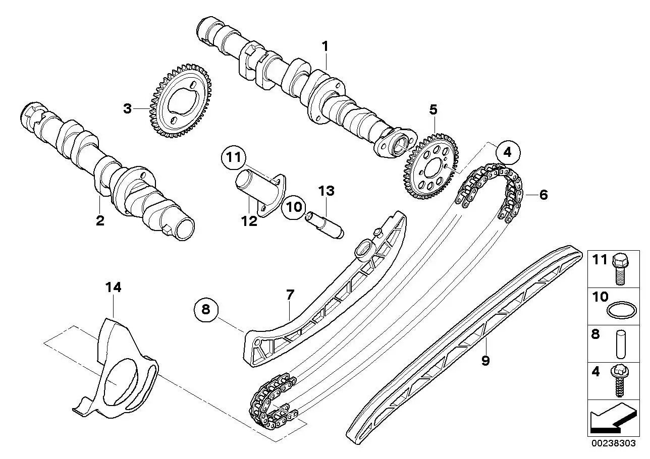 BMW Einlassnockenwelle K40 K43 K44 11317726511