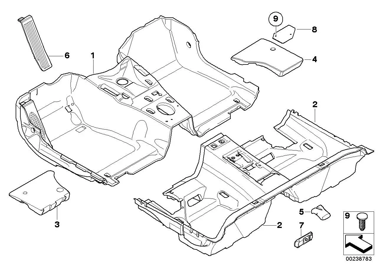BMW Clip E60 E61 E65 E66 E70 E71 E82 E90 E91 E92 E93 F01 F02 F06