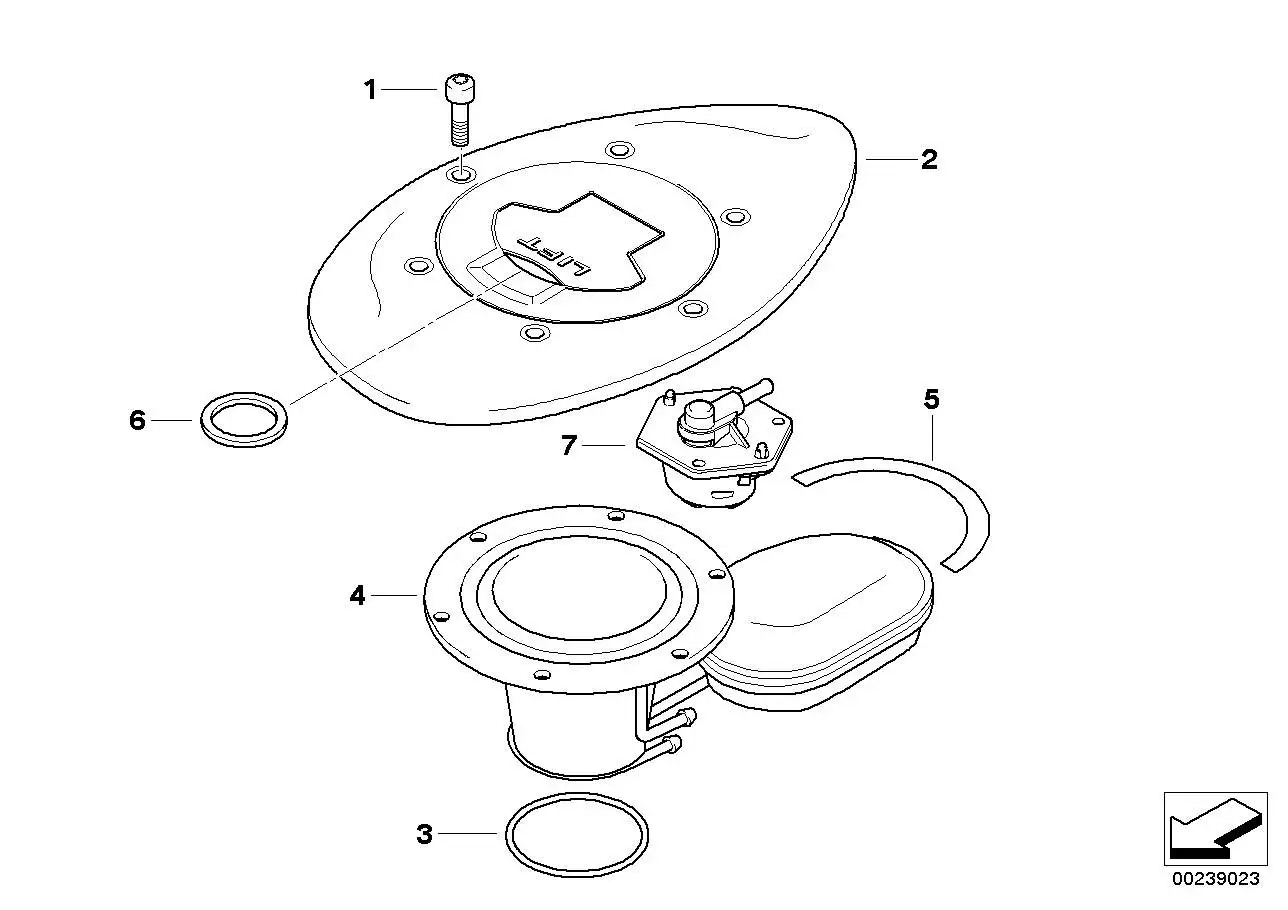 BMW Tankverschluss 16112324949 - Bildposition 02