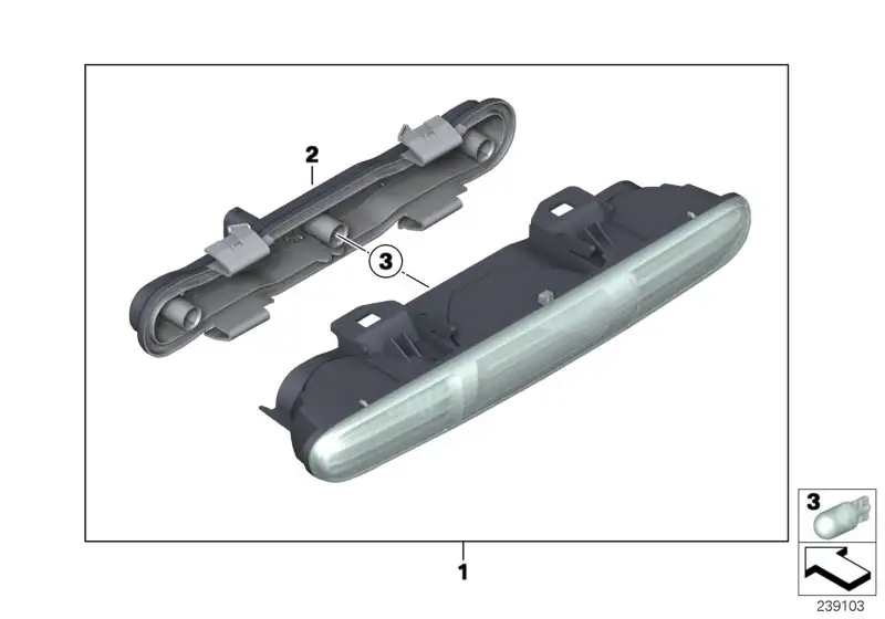 BMW Lampenträger R56 R57 R58 R59 63247297417