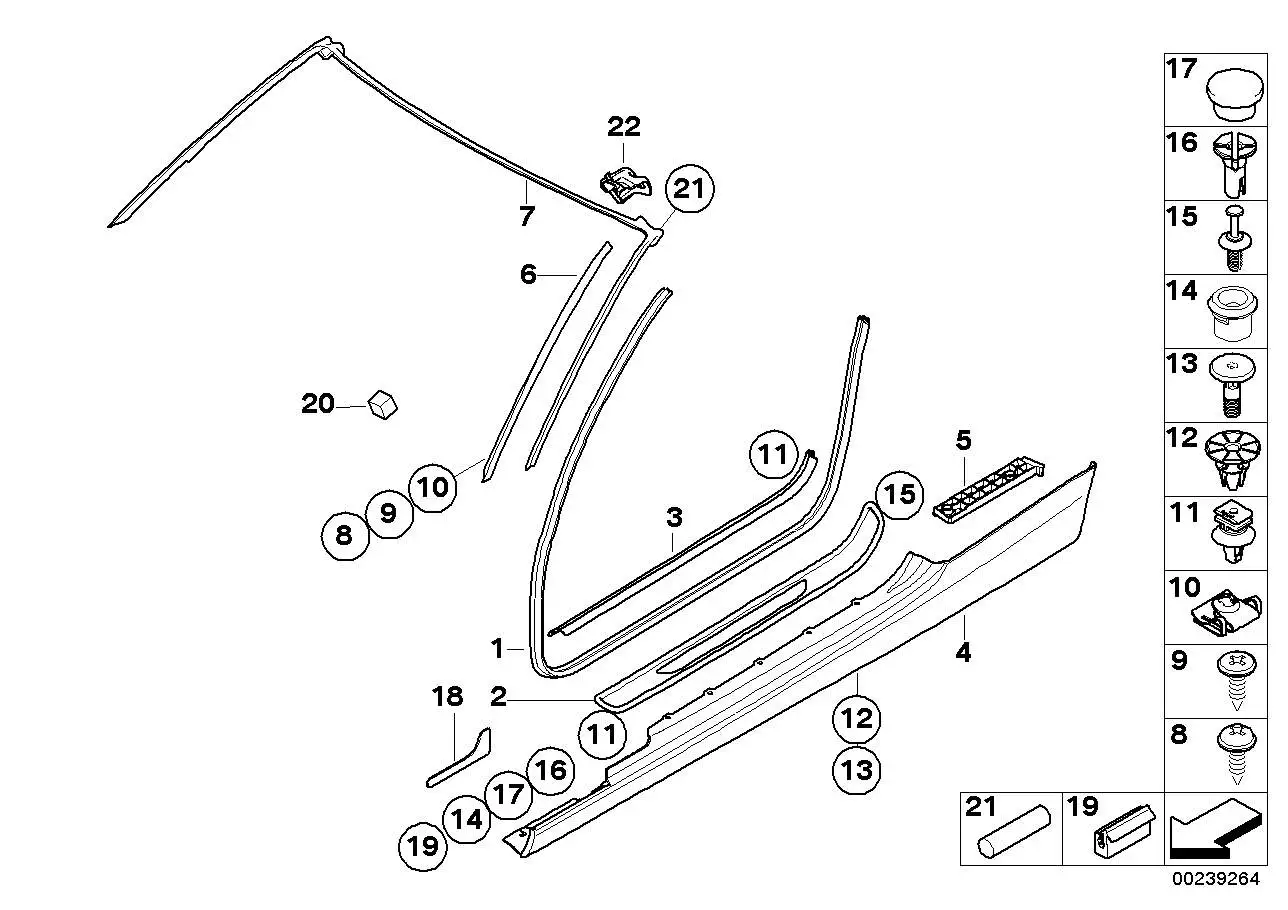 BMW Schwellerleiste grundiert rechts E93 51777898980