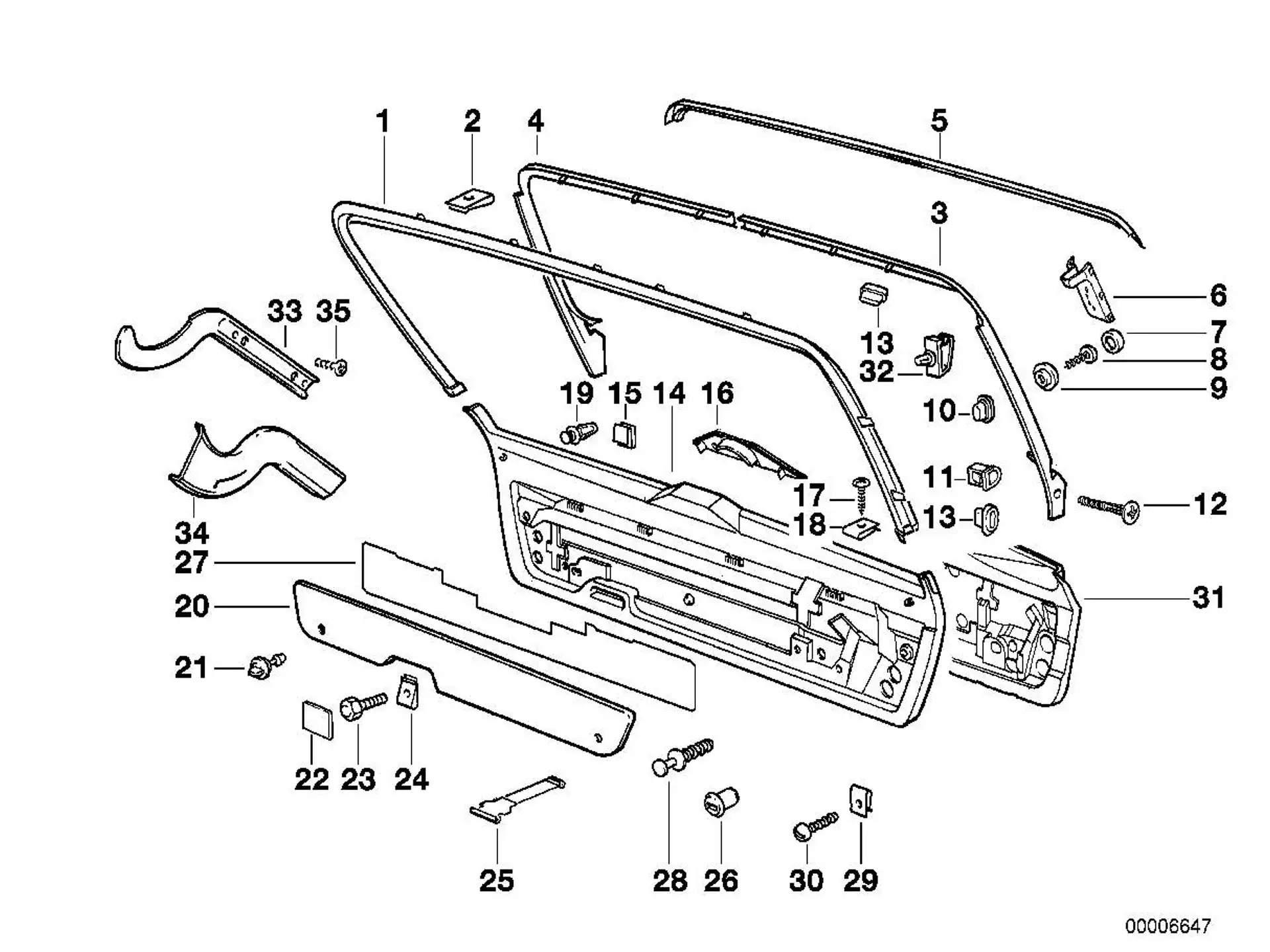 BMW Kabelclip E31 E34 E53 E60 E61 E63 E64 61138355134