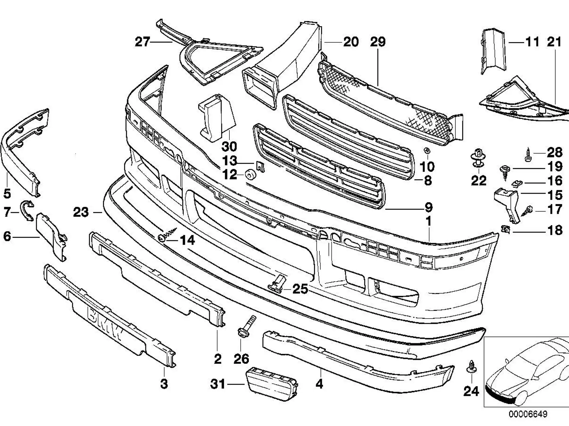 BMW Halteband E36 51118122335