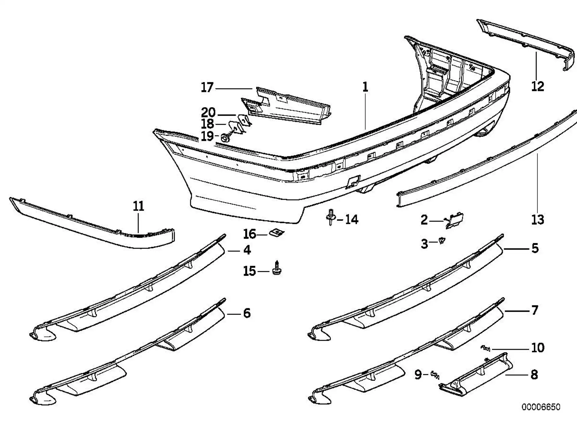 BMW Verkleidung E36 51122233364