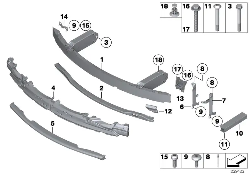 BMW Stossabsorber oben 51117304353