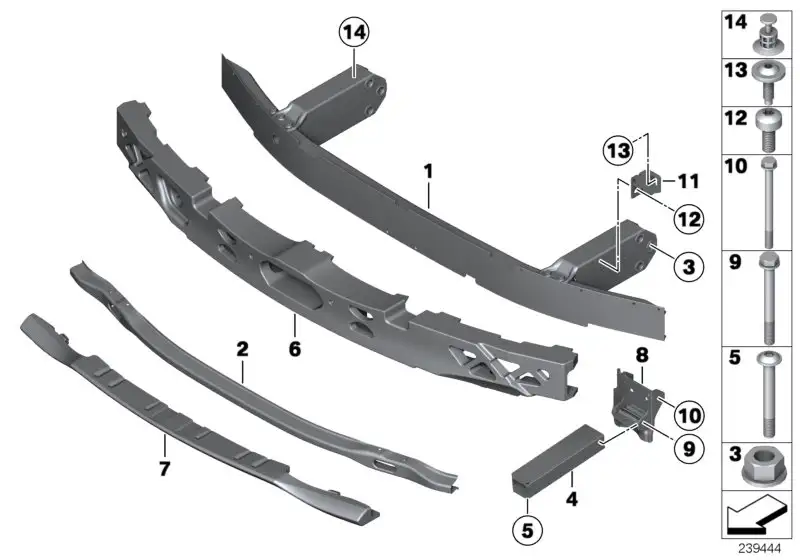 BMW Stossabsorber oben F07 51118050018 - 5er F07