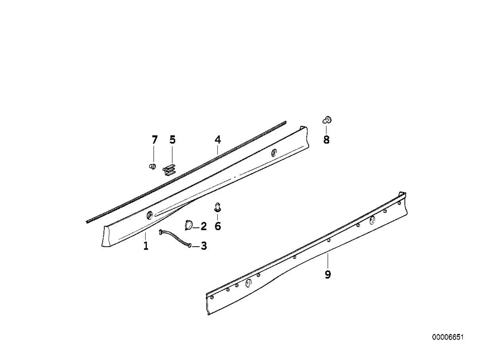 BMW Klammer E36 51712234032