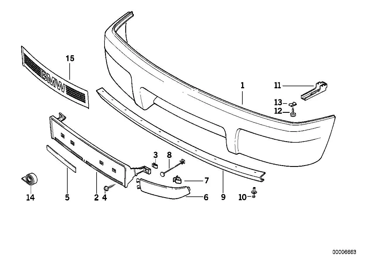 BMW Folie E31 51112255500 - 8er E31