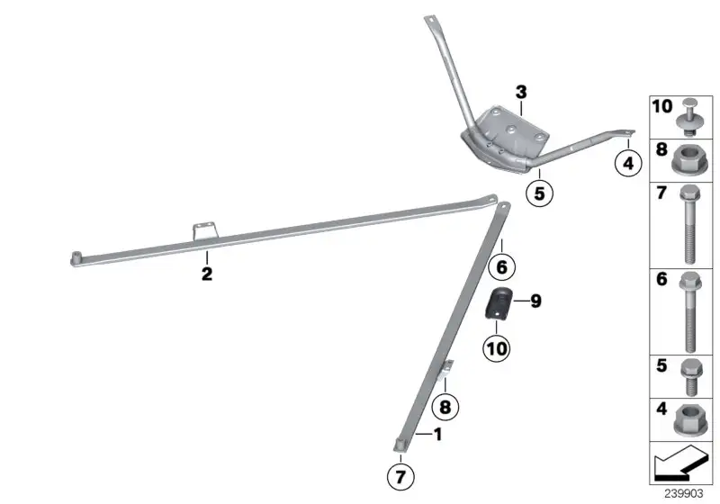 BMW Sechskantmutter selbstsichernd F07 F11 F12 F25 F26 0714928431