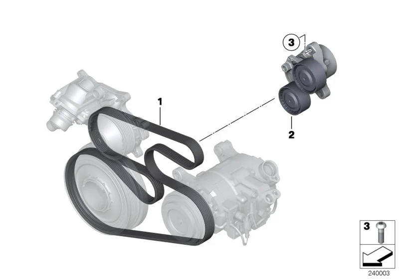 BMW Keilrippenriemen E84 E90 E91 E92 E93 F01 F02 F06 F07 F10 F11 F12 F13 F15 F16 F20 F21 F22 F25 F26 F30 F31 F32 F33 F34 F36 11288519128