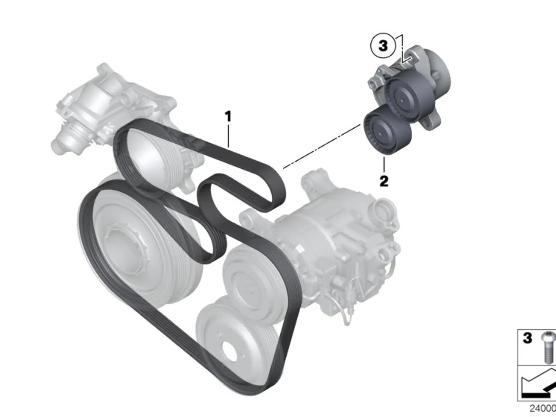 BMW Riemenspanner mechanisch E70 E71 E84 E90 E91 E92 E93 F01 F02 F06 F07 F10 F11 F12 F13 F15 F16 11287823199