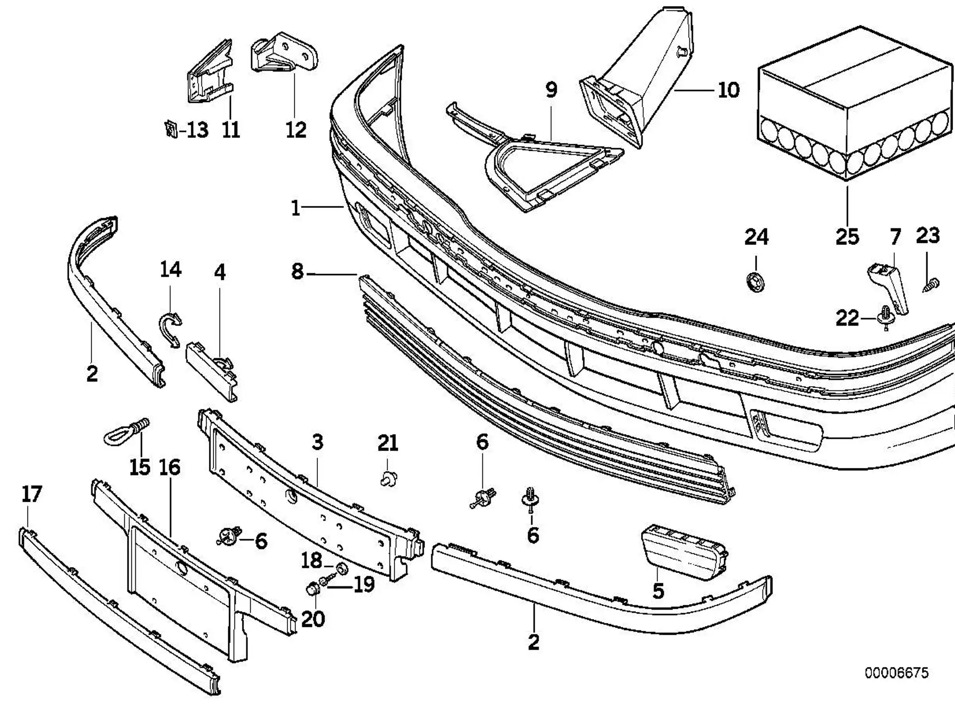 BMW Stossleiste E36 51111960857