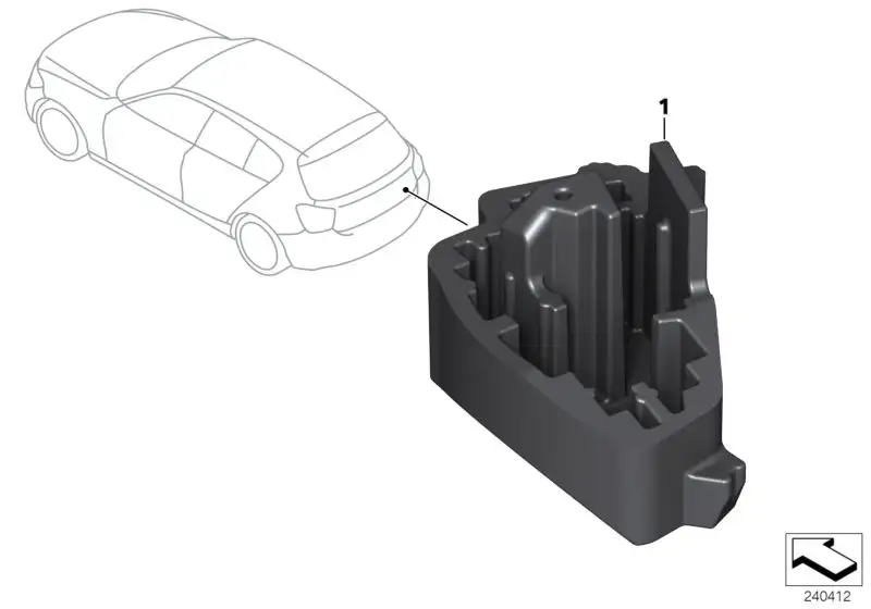BMW Geräteträger Gepäckraum F20 F21 61356997258 - 1er F20, 1er F2