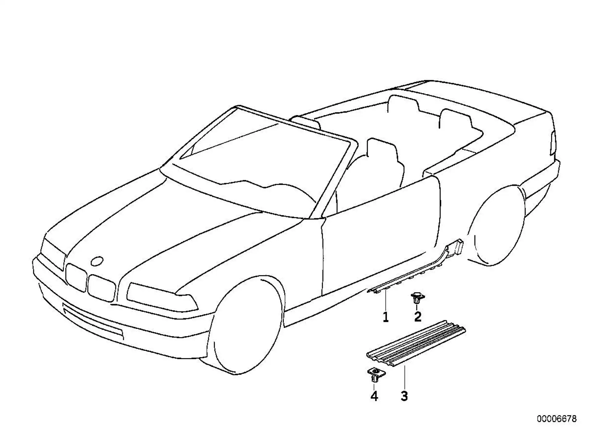 BMW Klammer E36 51478170166