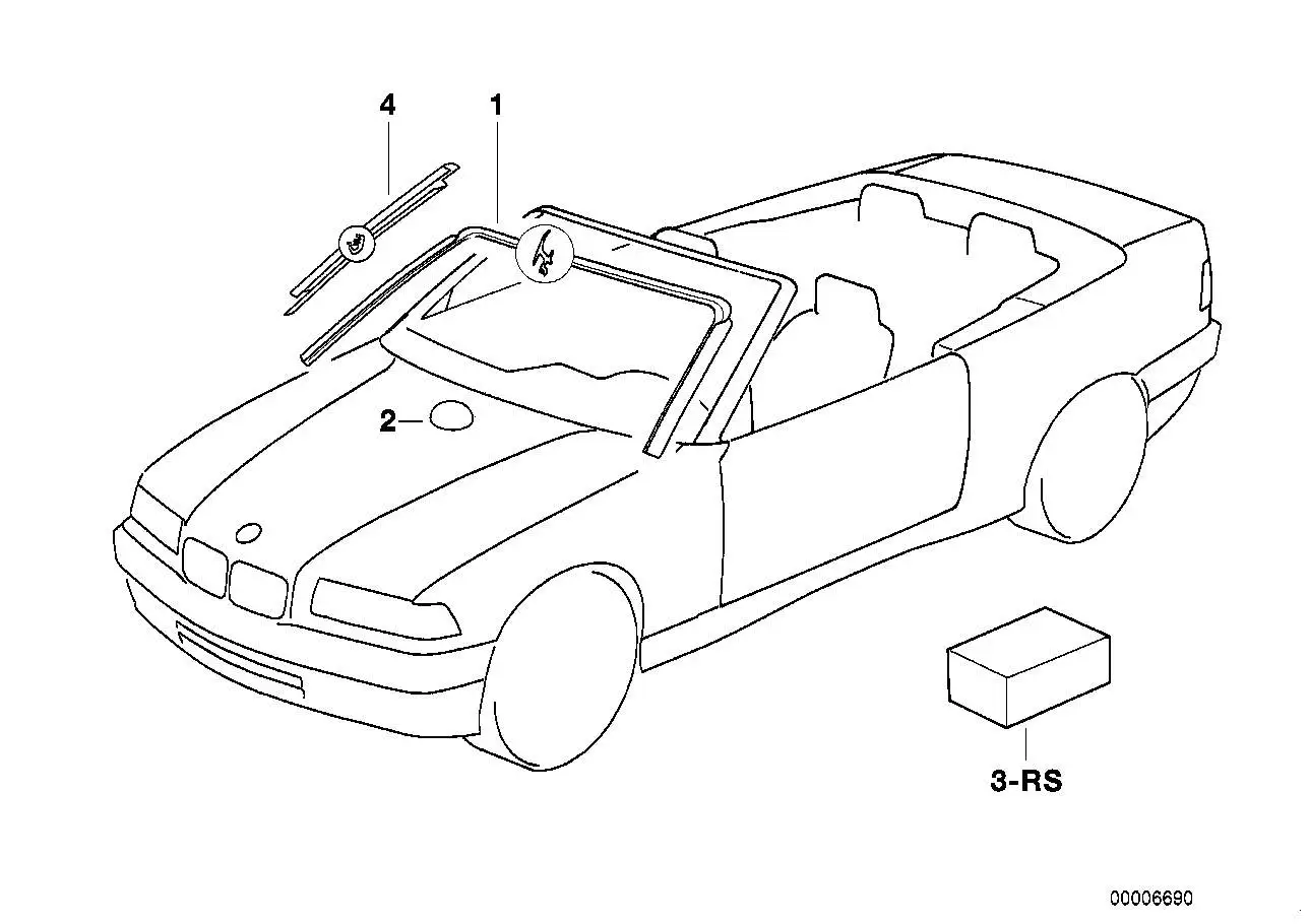 BMW Abdeckung 51311977607 - Z3 E36