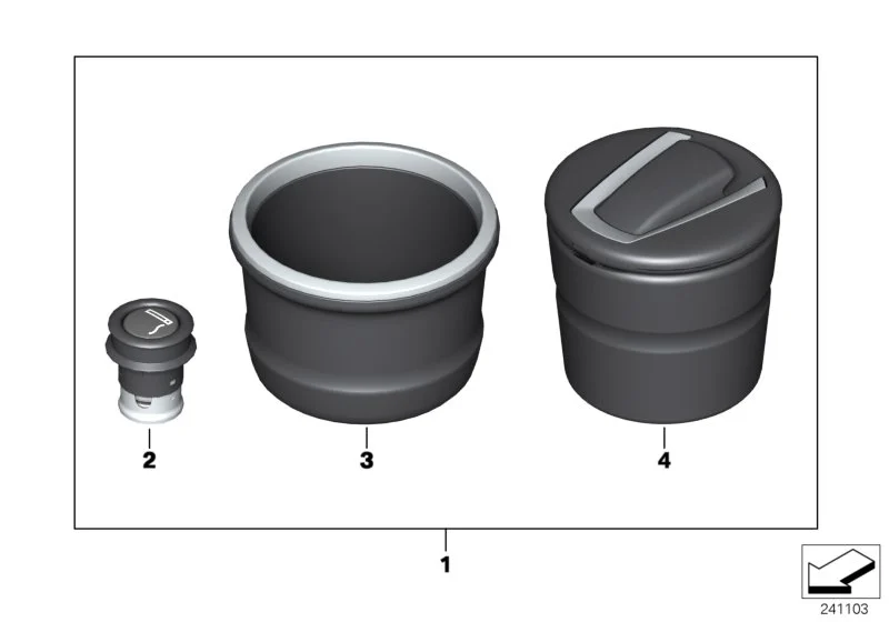 BMW Ascher E70 E71 E72 F06 F07 F10 F11 F12 F13 F15 F16 F20 F21 F22 F23 F25 F30 F31 F32 F33 F34 F36 F39 F48 F80 F82 F83 F85 F86 G01 G02 G05 G06 G07 G11 G12 G20 G21 G29 M40i G30 G31 G32 51169263413