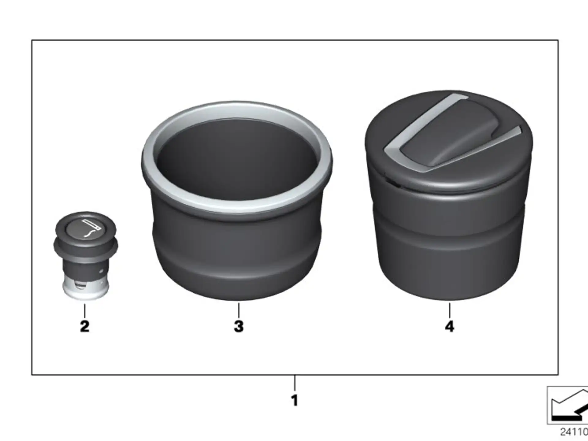 BMW Ascher E70 E71 E72 F06 F07 F10 F11 F12 F13 F15 F16 F20 F21 F22 F23 F25 F30 F31 F32 F33 F34 F36 F39 F48 F80 F82 F83 F85 F86 G01 G02 G05 G06 G07 G11 G12 G20 G21 G29 M40i G30 G31 G32 51169263413